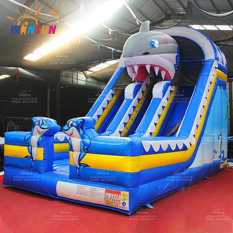 Commercail Shark Inflatable Slide