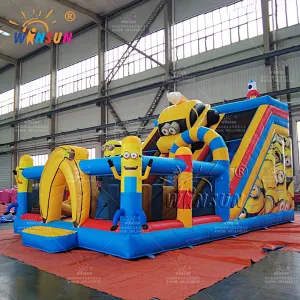 Custom Inflatable Playground Minons Car Theme