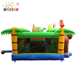Monkey Inflatable Jumping Castle with slide