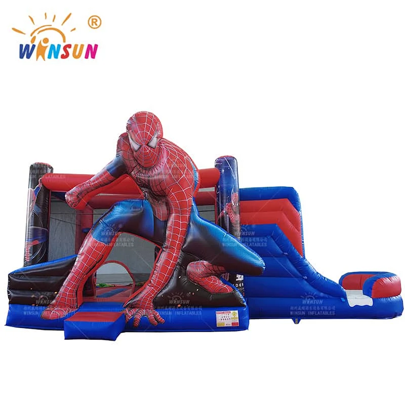 Spiderman Jumping Castle With Slide