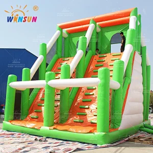 5k Run Dual Lane Inflatable Stunt Jump