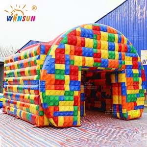 Lego-themed Inflatable Ips Game Arena