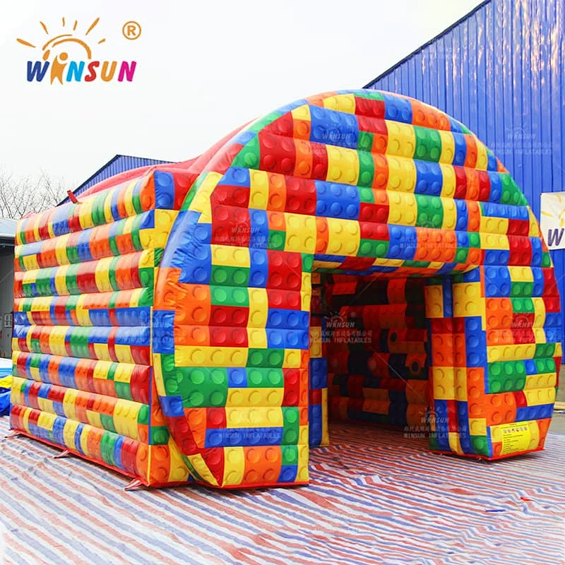 Lego-themed Inflatable Ips Game Arena