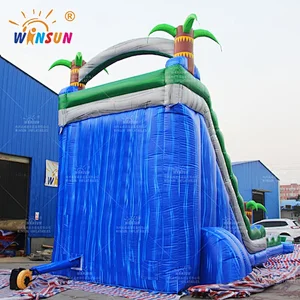 Blue Marble Wave Inflatable Water Slide