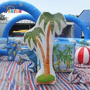 Malibu Beach theme Inflatable Race Track