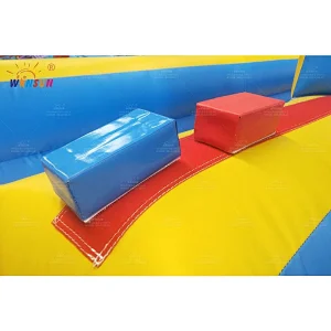 Inflatable Bungee run with basketball hoop