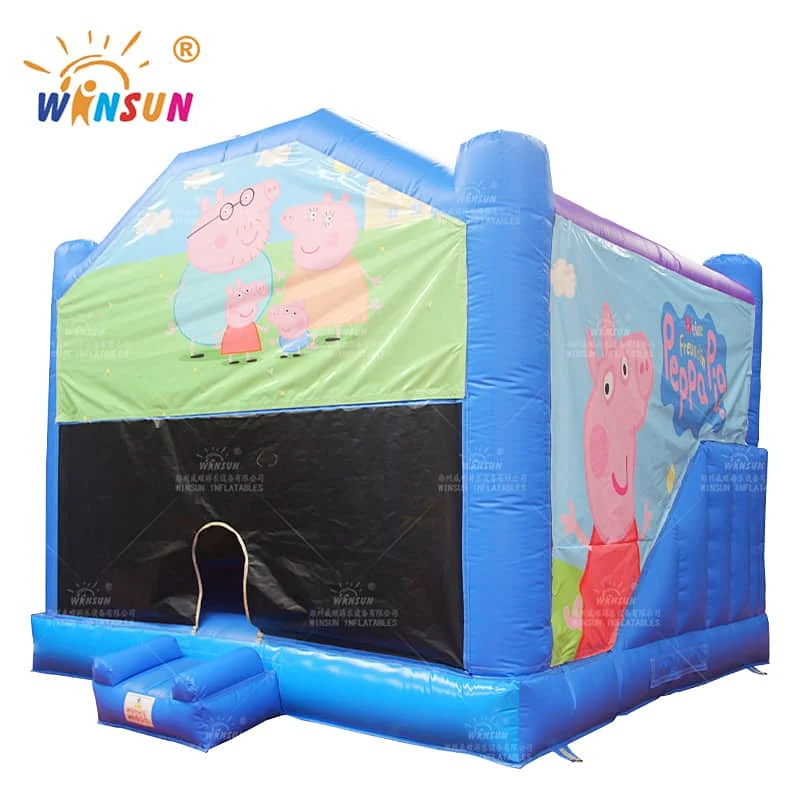 Commercial Inflatable Moonwalk with banners