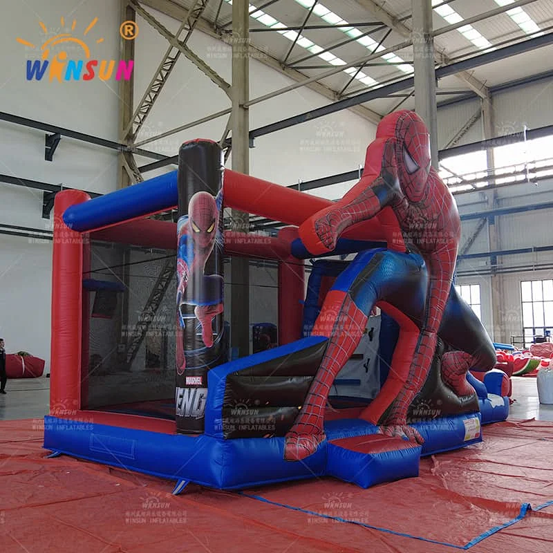 Spiderman Jumping Castle With Slide