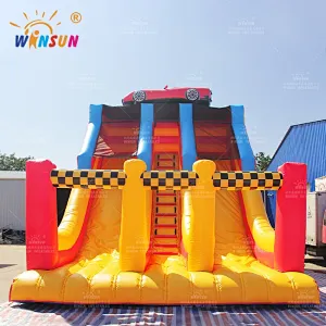Race Car Themed Inflatable Slide