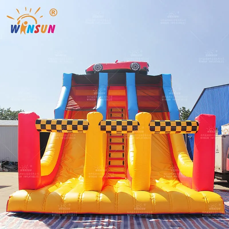 Race Car Themed Inflatable Slide