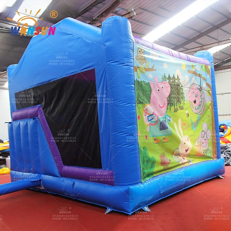 Commercial Inflatable Moonwalk with banners