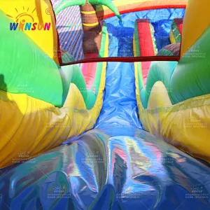 Tropical Marble Inflatable Water Slide