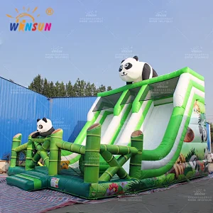 Panda Theme Inflatable Slide