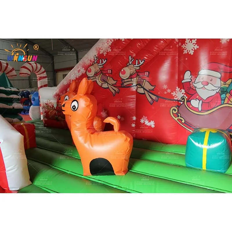 Inflatable Playground with Christmas theme