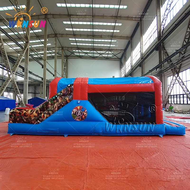 Custom Inflatable Obstace Course Heros Theme