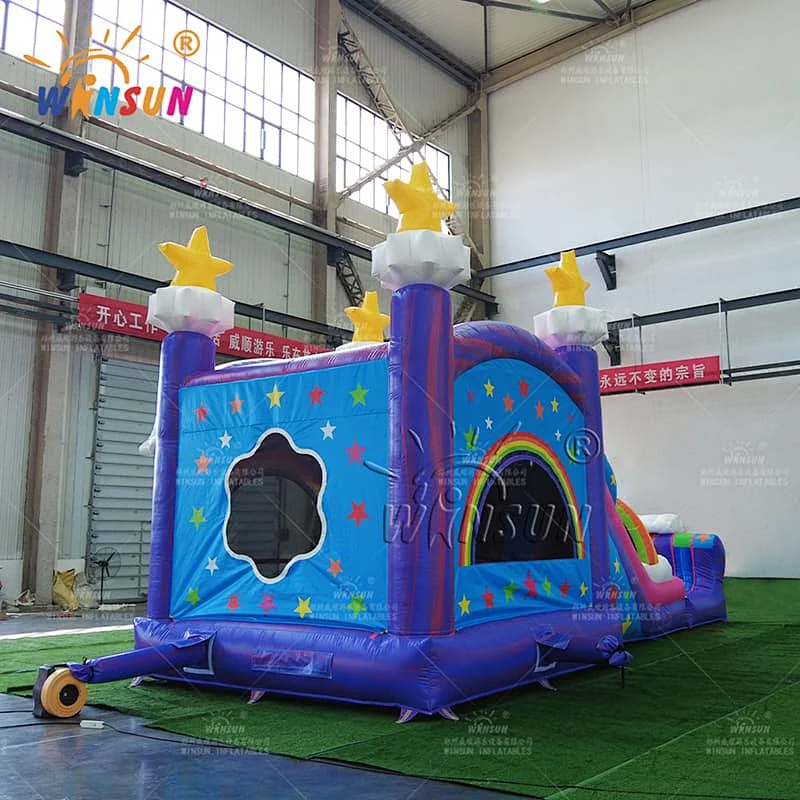 Unicorn Inflatable Jumping Castle with Dry Slide