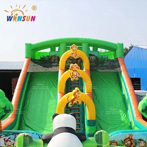 Jungle Animals Inflatable slide