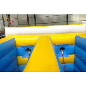 Inflatable Bungee run with basketball hoop