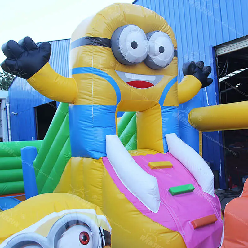 Minions Inflatable Playground slide and bouncer