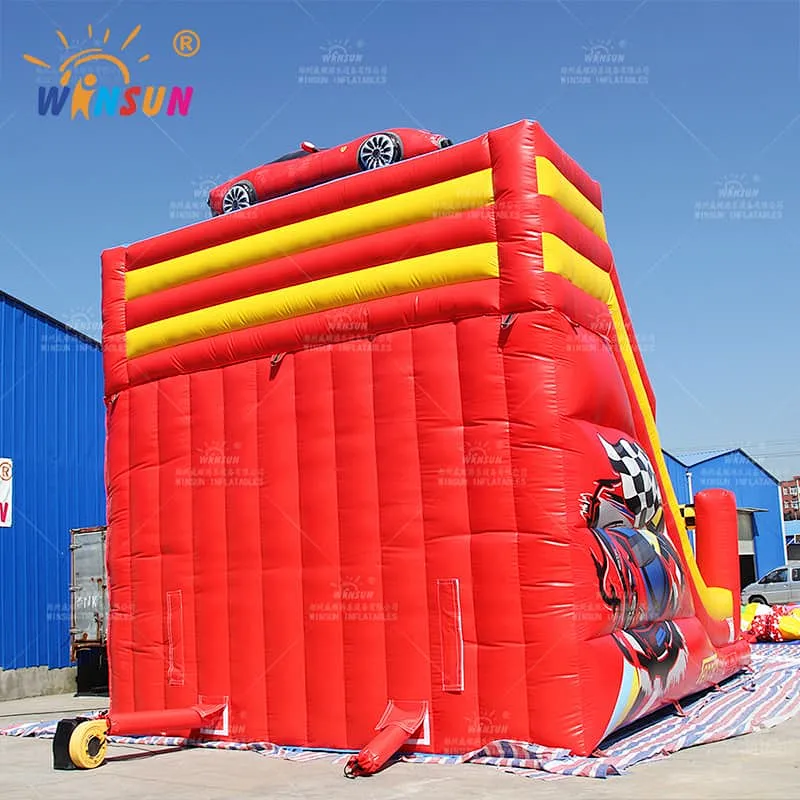 Race Car Themed Inflatable Slide