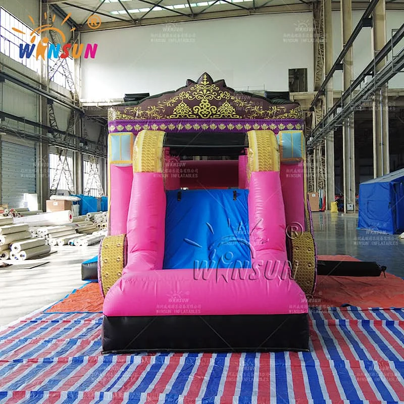 Commercial Inflatable Combo Princess Carriage Theme