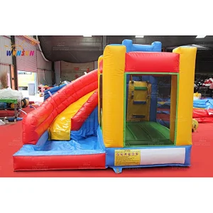 Small water slide with castle