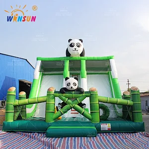 Panda Theme Inflatable Slide