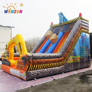 Inflatable Construction Site Slide