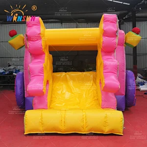 Princess Carriage Inflatable Bouncer with slide