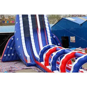 American flag giant slide