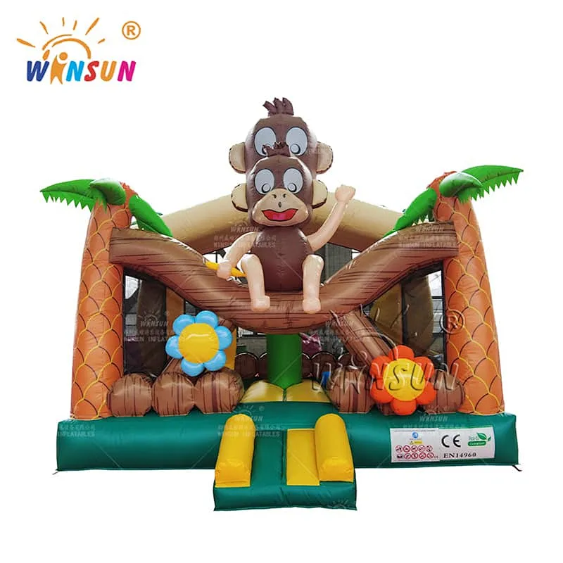 Inflatable Bounce House Monkey Theme
