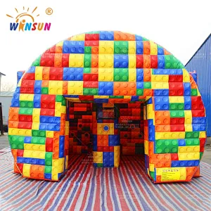 Lego-themed Inflatable Ips Game Arena
