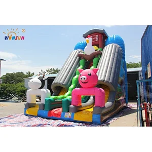 Animal Farm Inflatable Slide