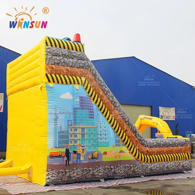 Inflatable Construction Site Slide
