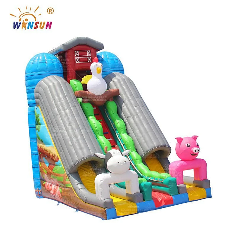 Animal Farm Inflatable Slide
