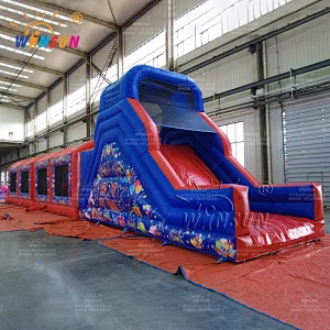 Inflatable Obstacle Course Sun Protection Cover Party Time