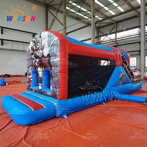 Custom Inflatable Obstace Course Heros Theme