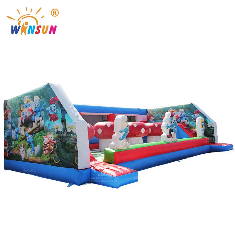 The Smurfs Theme Inflatable Wipeout Game