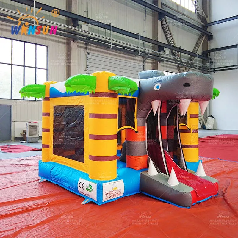 Custom Inflatable Jumping Castle Shark Theme
