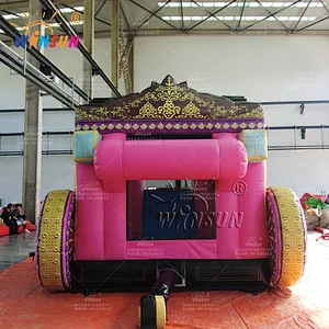Commercial Inflatable Combo Princess Carriage Theme