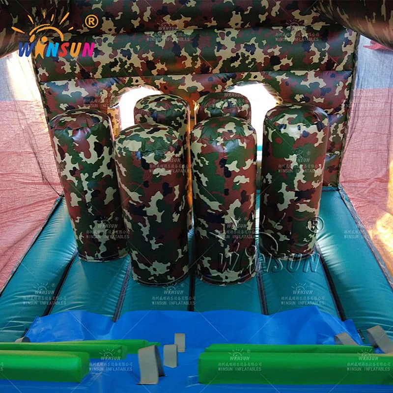 Custom Inflatable Obstace Course Camouflage Theme
