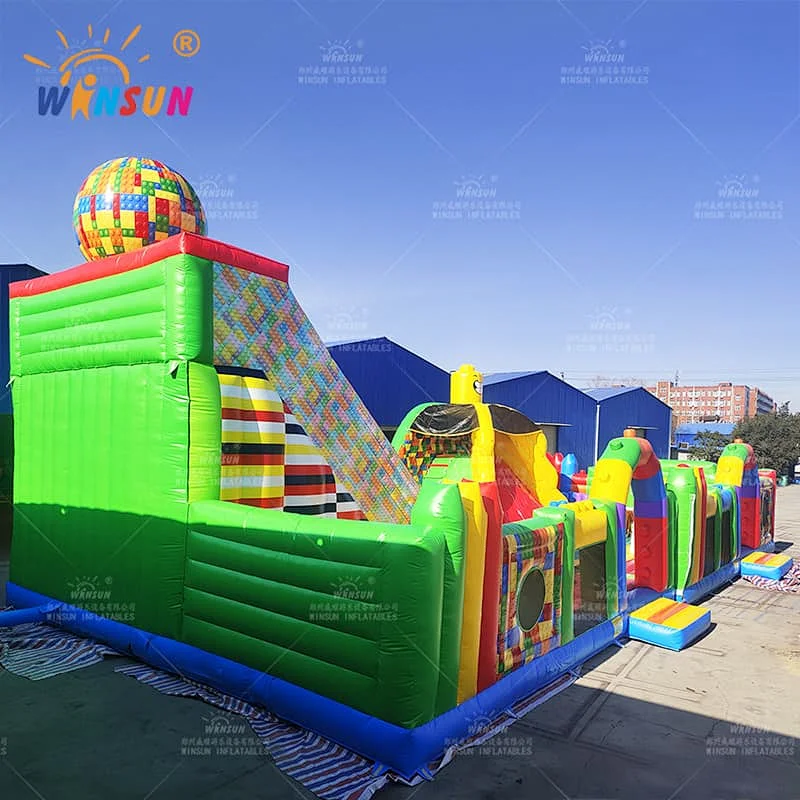 Giant Inflatable Lego Playground