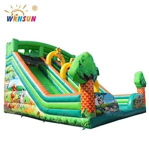 Jungle Animals Inflatable slide