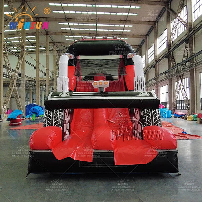 Commercial Inflatable Obstacle Course Crazy Racing Car theme