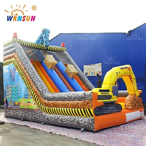 Inflatable Construction Site Slide