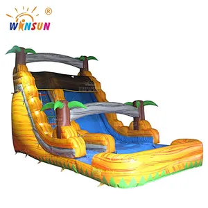 Tropical Yellow Marble Commercial Inflatable Water Slide
