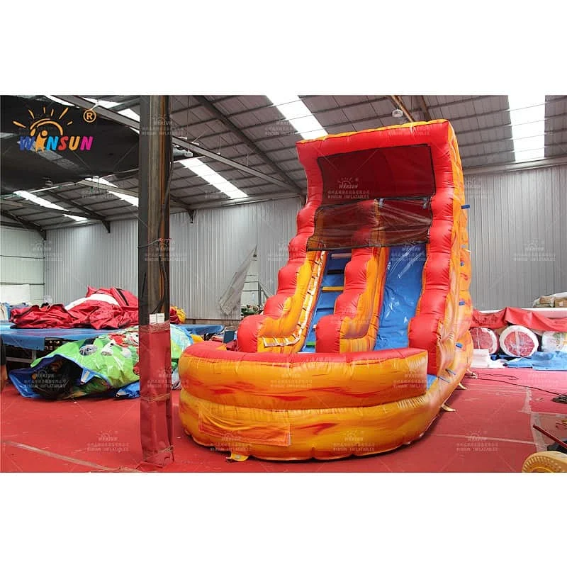 Lava Inflatable water slide