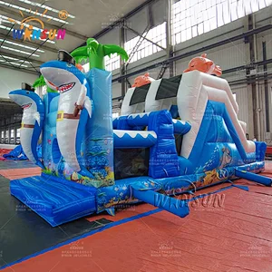Inflatable Obstacle Course Underwater World Theme