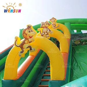 Jungle Animals Inflatable slide