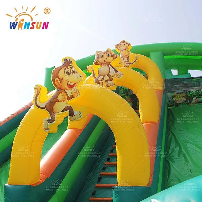 Jungle Animals Inflatable slide